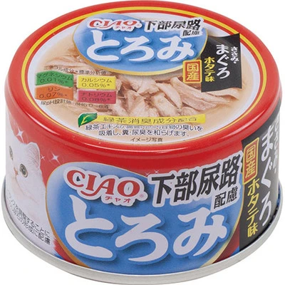 (箱售24罐入）【日本CIAO】多樂米濃湯罐-下泌尿道護理雞肉鮪魚扇貝味