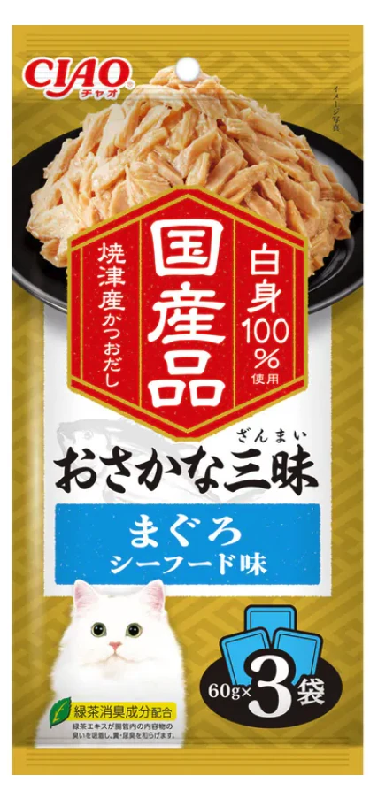 【日本CIAO】魚三昧系列 60g*3包 口味任選