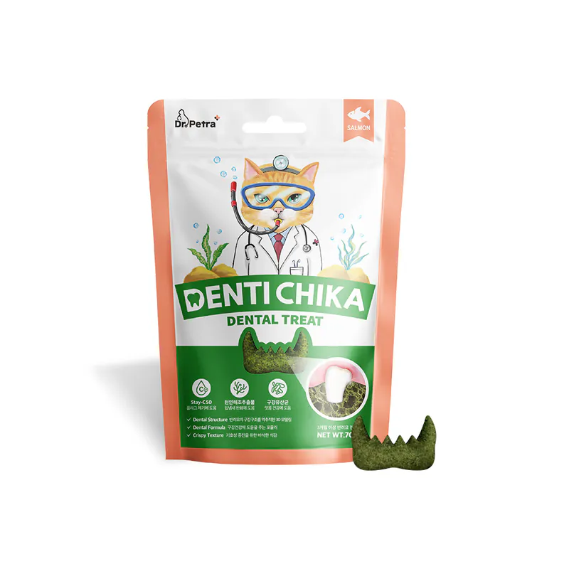 Dr. Petra 沛特拉醫生-貓咪潔牙餅 鮭魚口味(70g)