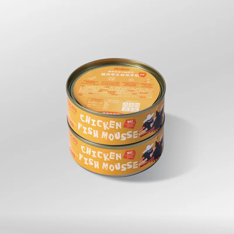 鮮肉主食罐 • 雞肉帝王鮭佐羊奶慕斯(6入組）