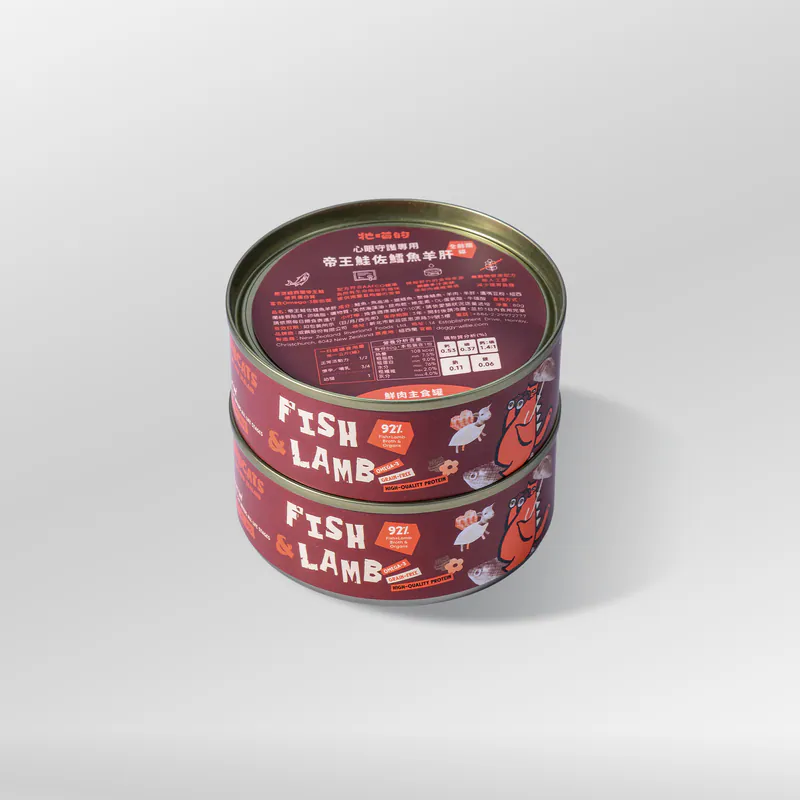 鮮肉主食罐 • 帝王鮭佐鱈魚羊肝(6入組）