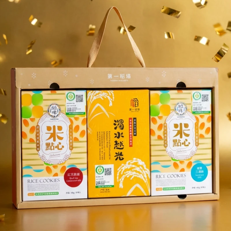 送好禮│大功稻成_濁水越光白米1入+米點心2入