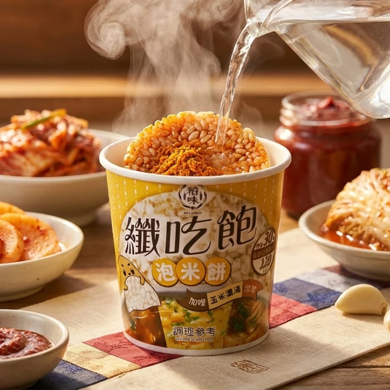 纖吃飽泡米餅│泡菜33g/杯