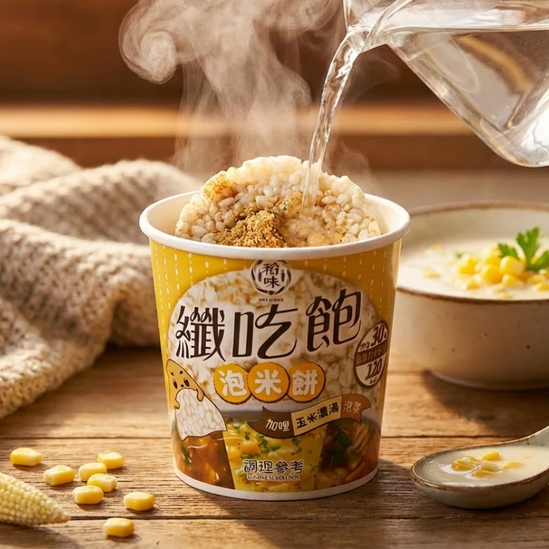 纖吃飽泡米餅│玉米濃湯27g/杯