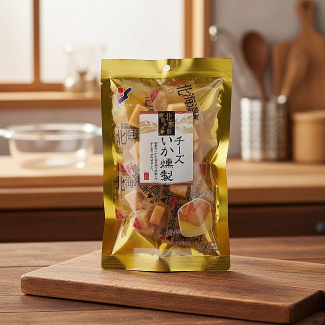 北海道煙燻魷魚起司零食
