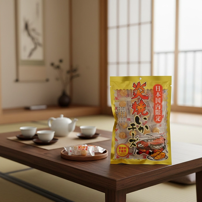 網燒花枝起司