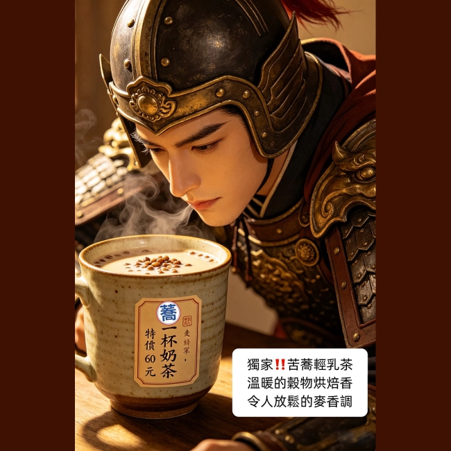 蕎麥海鹽奶茶(無咖啡因)