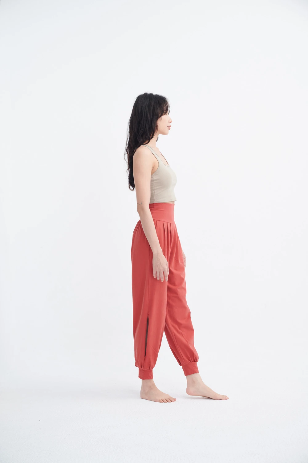 Happy yogi studio 方領瑜珈內衣 棕色