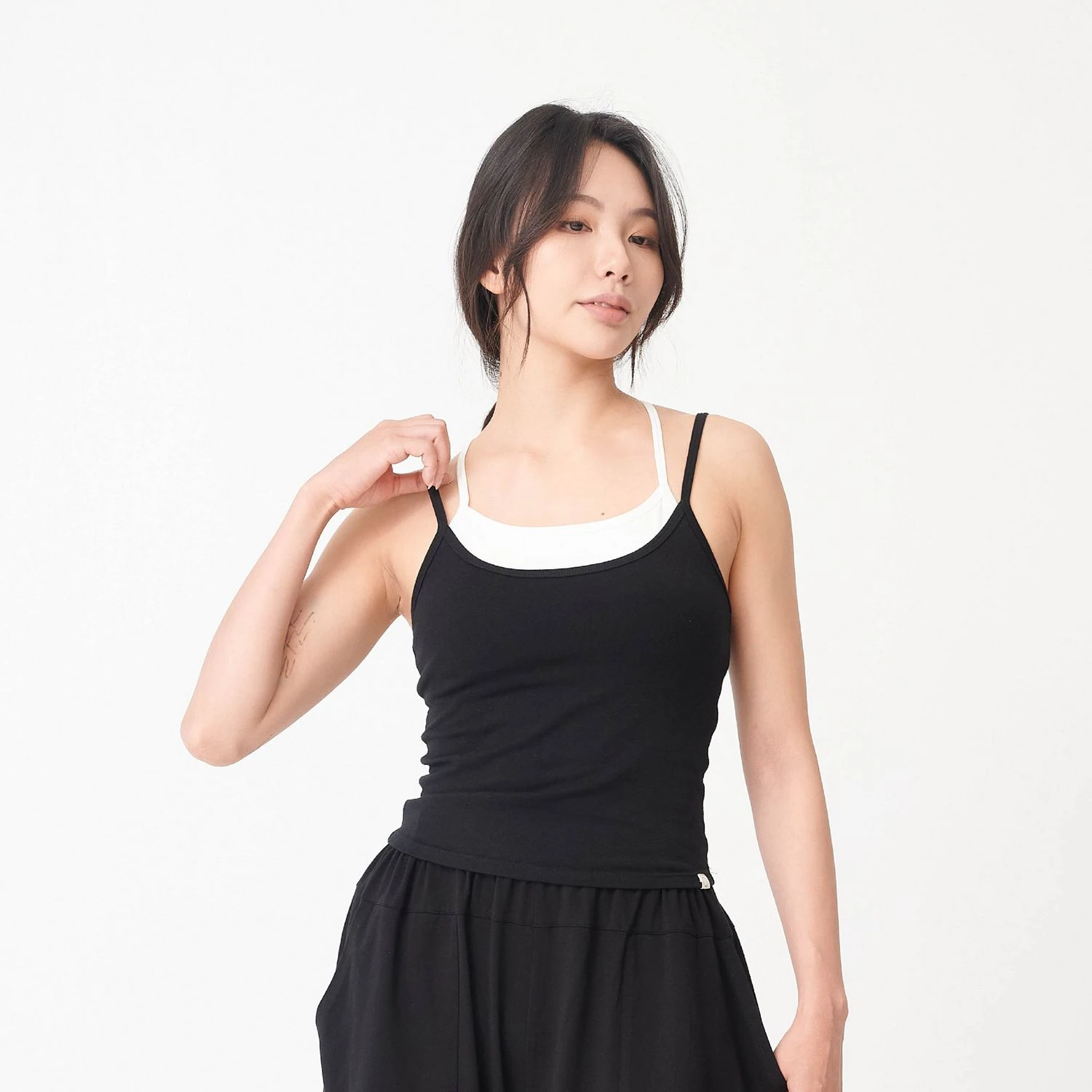 Happy yogi studio 瑜珈兩件式背心 黑色