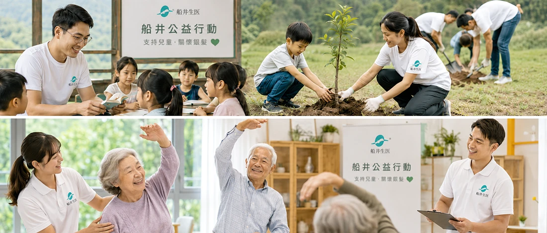 船井公益行動｜支持兒童、關懷銀髮