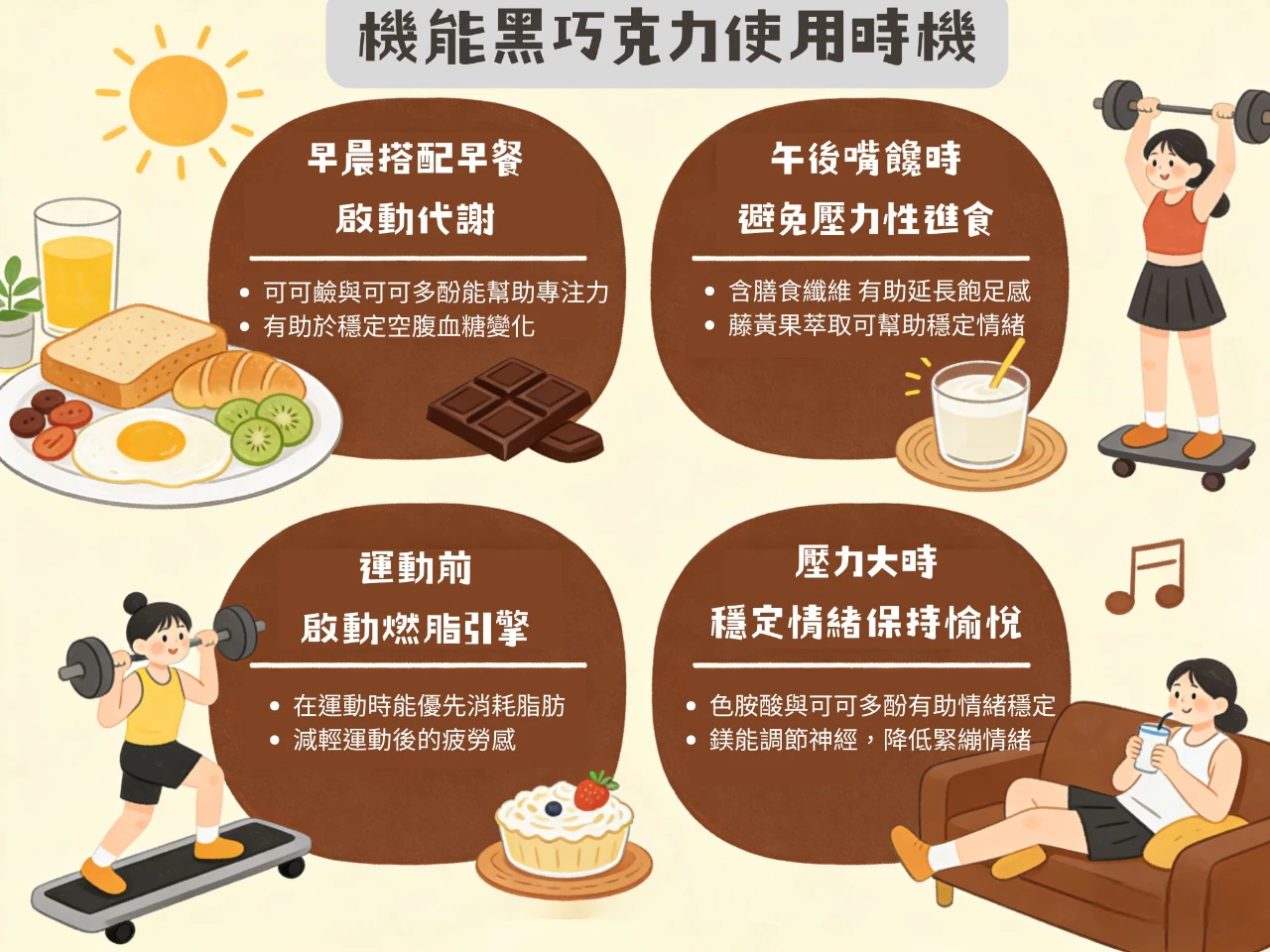 黑巧克力吃的時機點