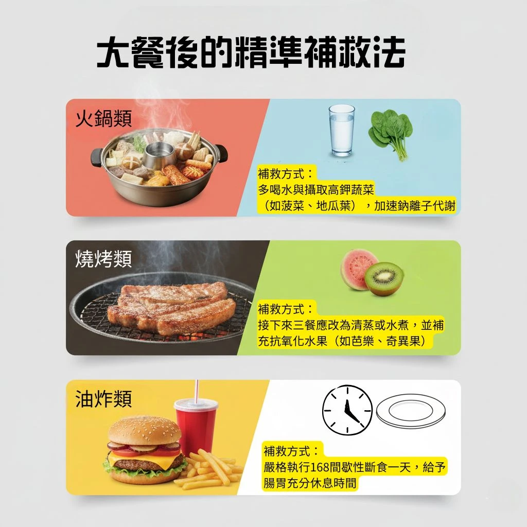 大餐後精準補救法三種