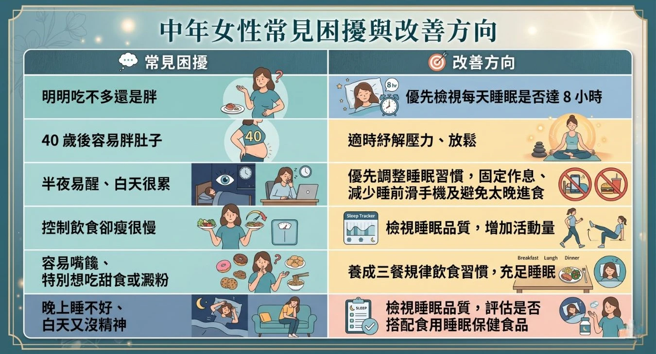 中年發福原因：睡眠與代謝息息相關