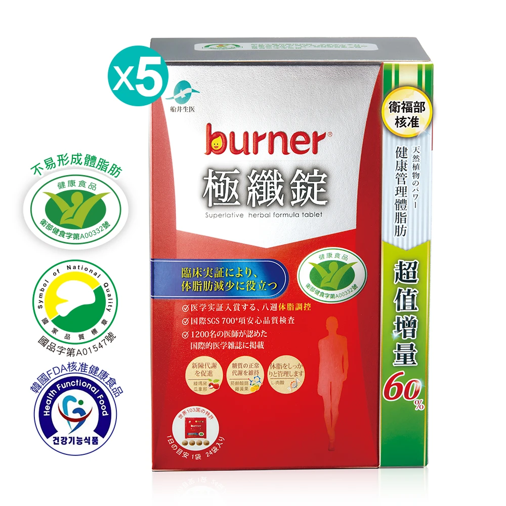 去你的體脂肪★營養師指定套組★船井®burner®倍熱®極纖體脂管理八週組