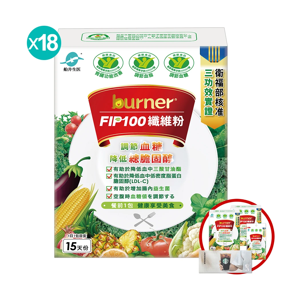 【官網獨家】8000抵用金回饋專案★船井®FIP100膳食纖維粉健康保養年度回饋組(共302包)