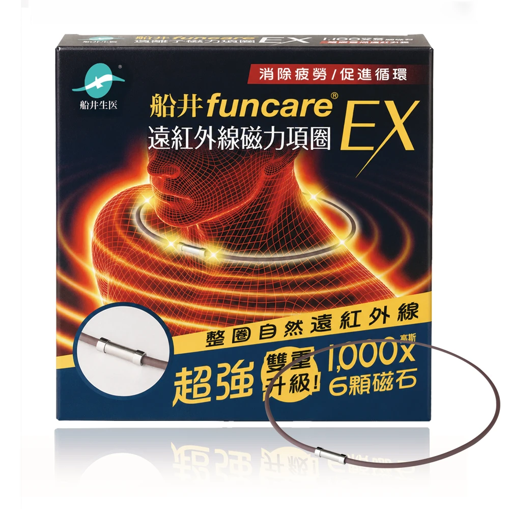 【新品早鳥搶先購】滿件再享9折★船井®遠紅外線磁力項圈EX