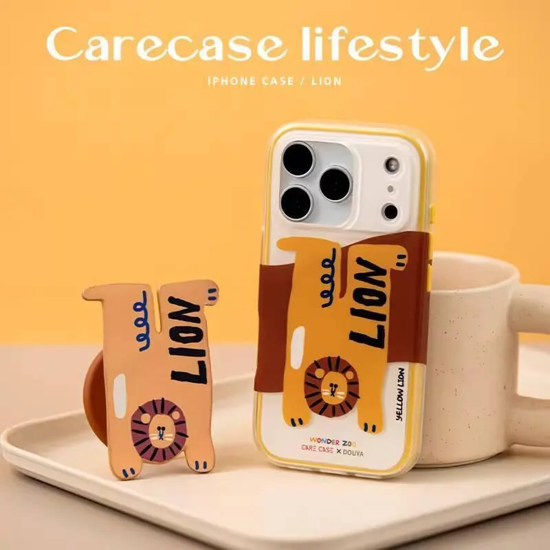 趴趴動物系列-趴趴獅子 MagSafe iPhone 手機殼