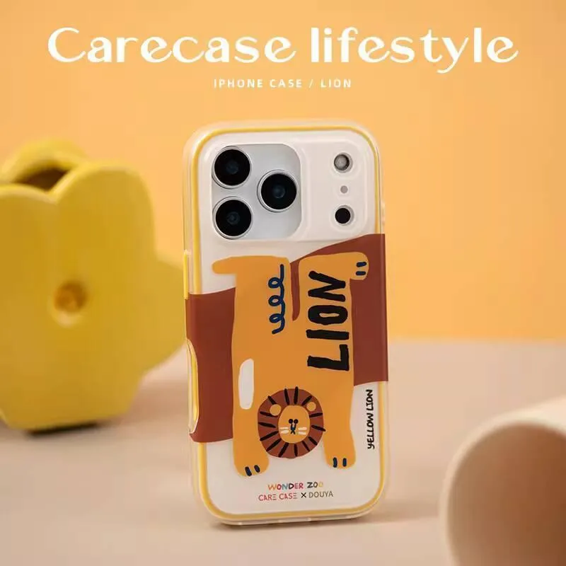 趴趴動物系列-趴趴獅子 MagSafe iPhone 手機殼