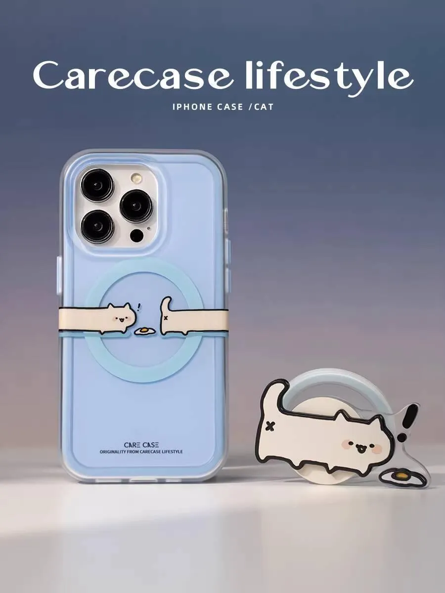 好奇覓食貓咪 MagSafe iPhone 手機殼