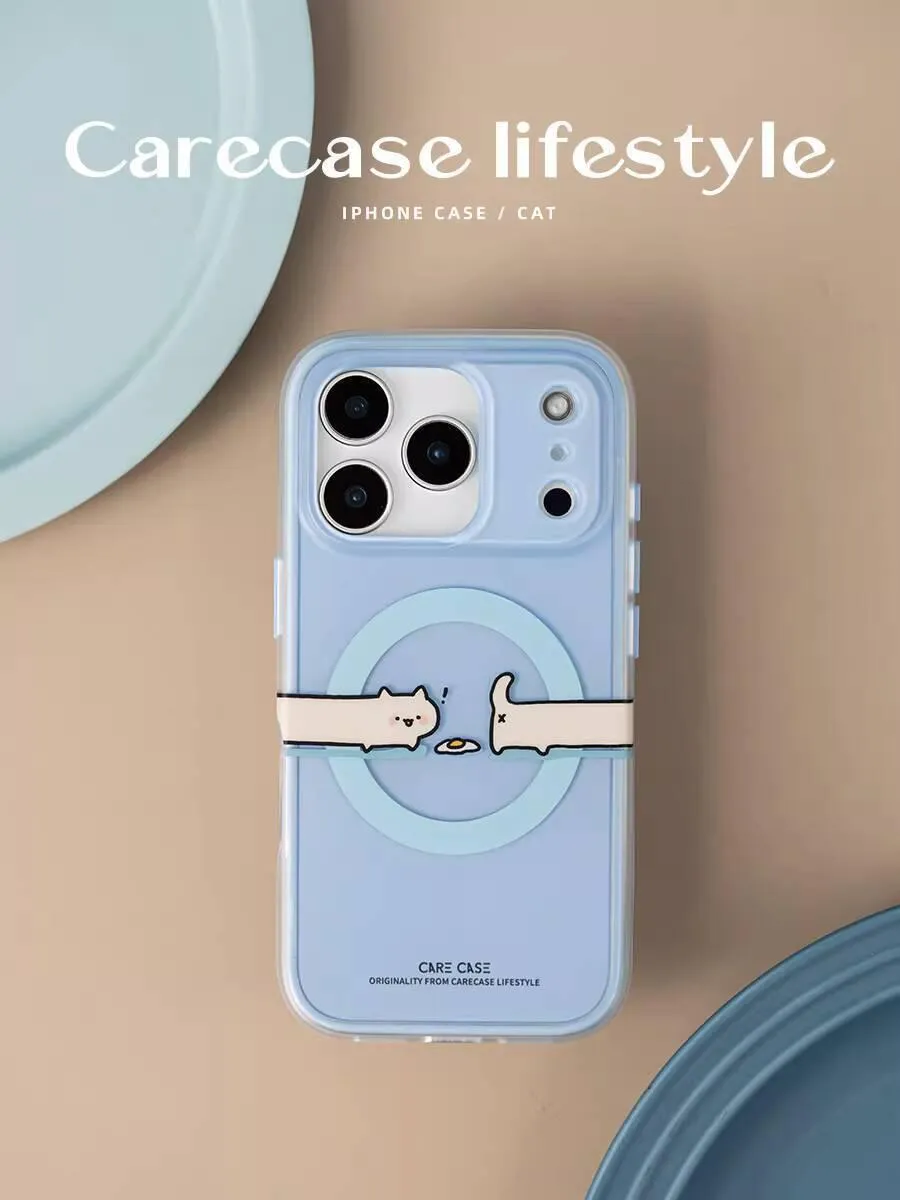 好奇覓食貓咪 MagSafe iPhone 手機殼