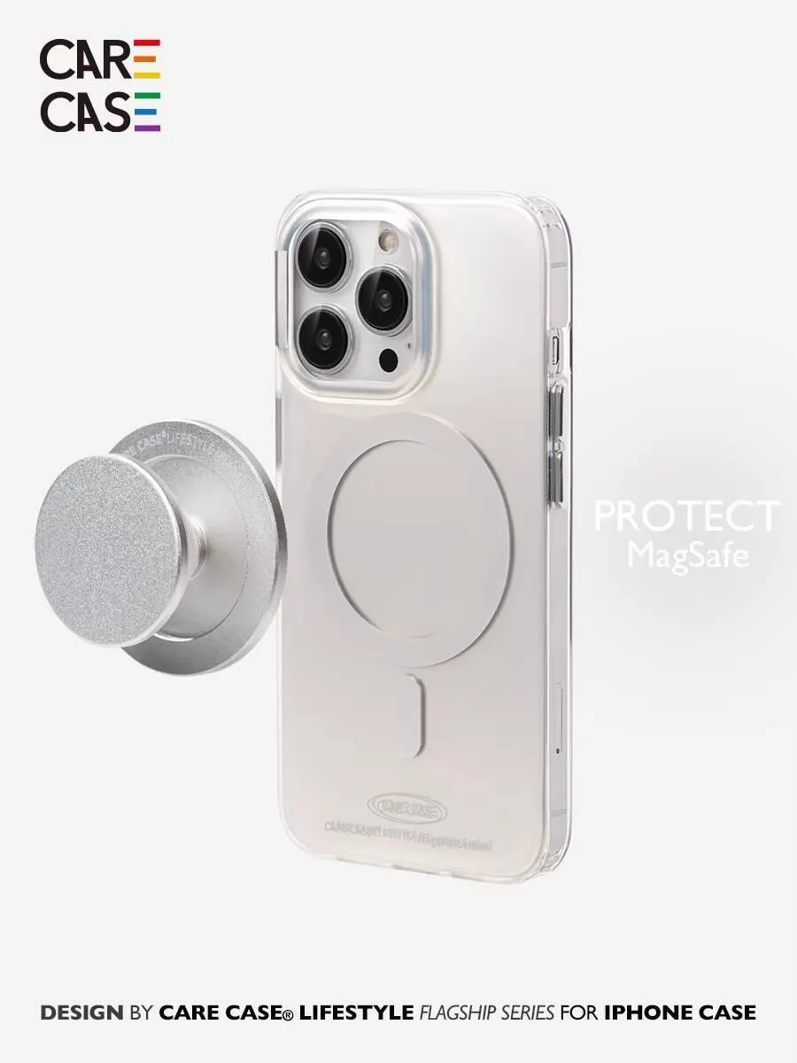 透奶灰電鍍鈦色防摔 MagSafe iPhone 手機殼