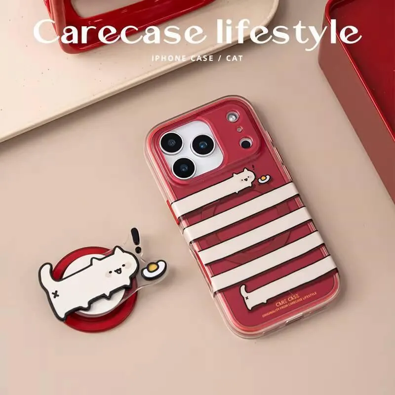 覓食貓咪新年 MagSafe iPhone 手機殼