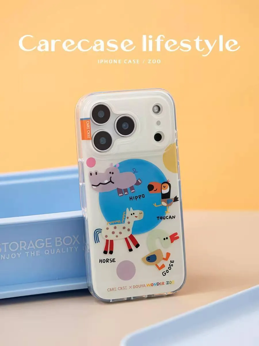動物園藍圈/黃圈 MagSafe iPhone 手機殼