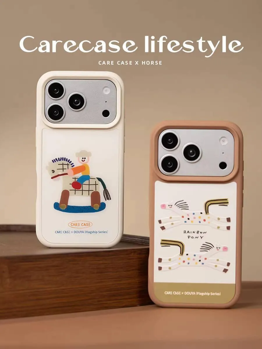 復古小馬液態矽膠 MagSafe iPhone 手機殼