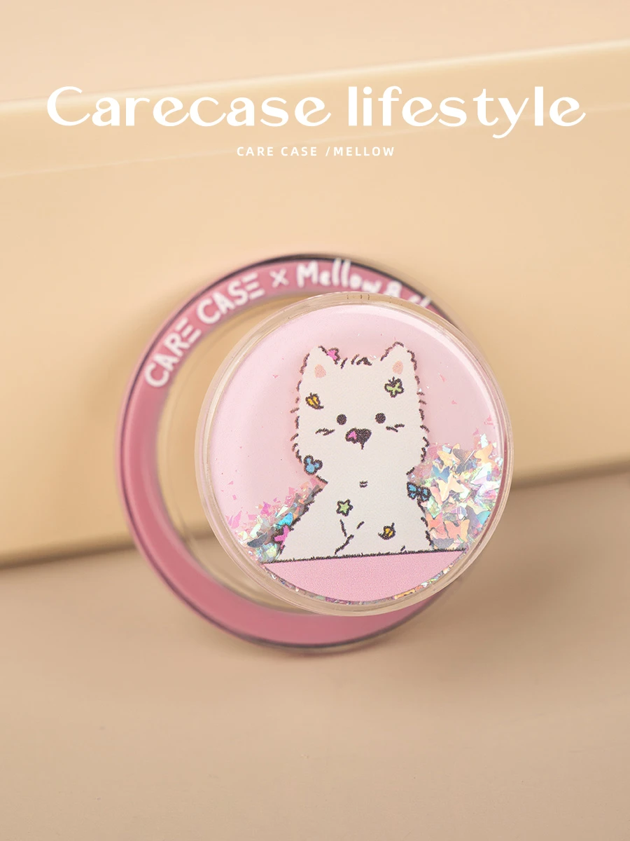 CARECASE x Mellow 聯名【粉框潦草小狗】手機磁吸支架