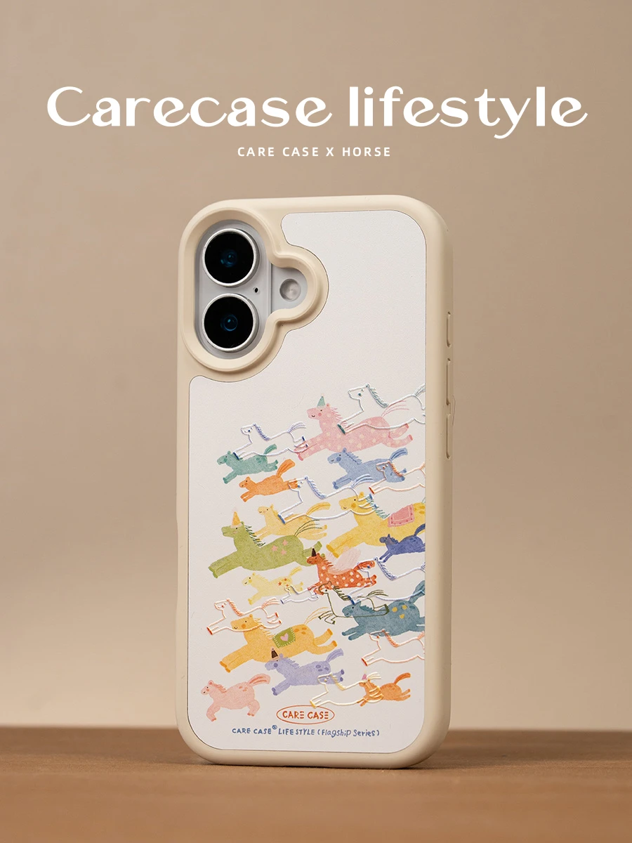 奔騰小馬系列液態矽膠 MagSafe iPhone 手機殼