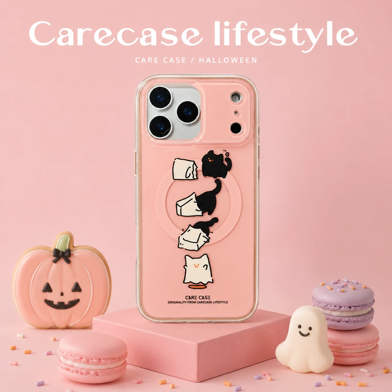 裝扮小鬼貓二合一 MagSafe 防摔 iPhone 手機殼
