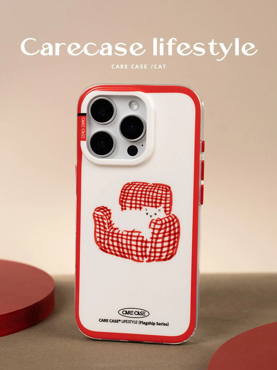 紅色沙發貓咪 MagSafe iPhone 手機殼