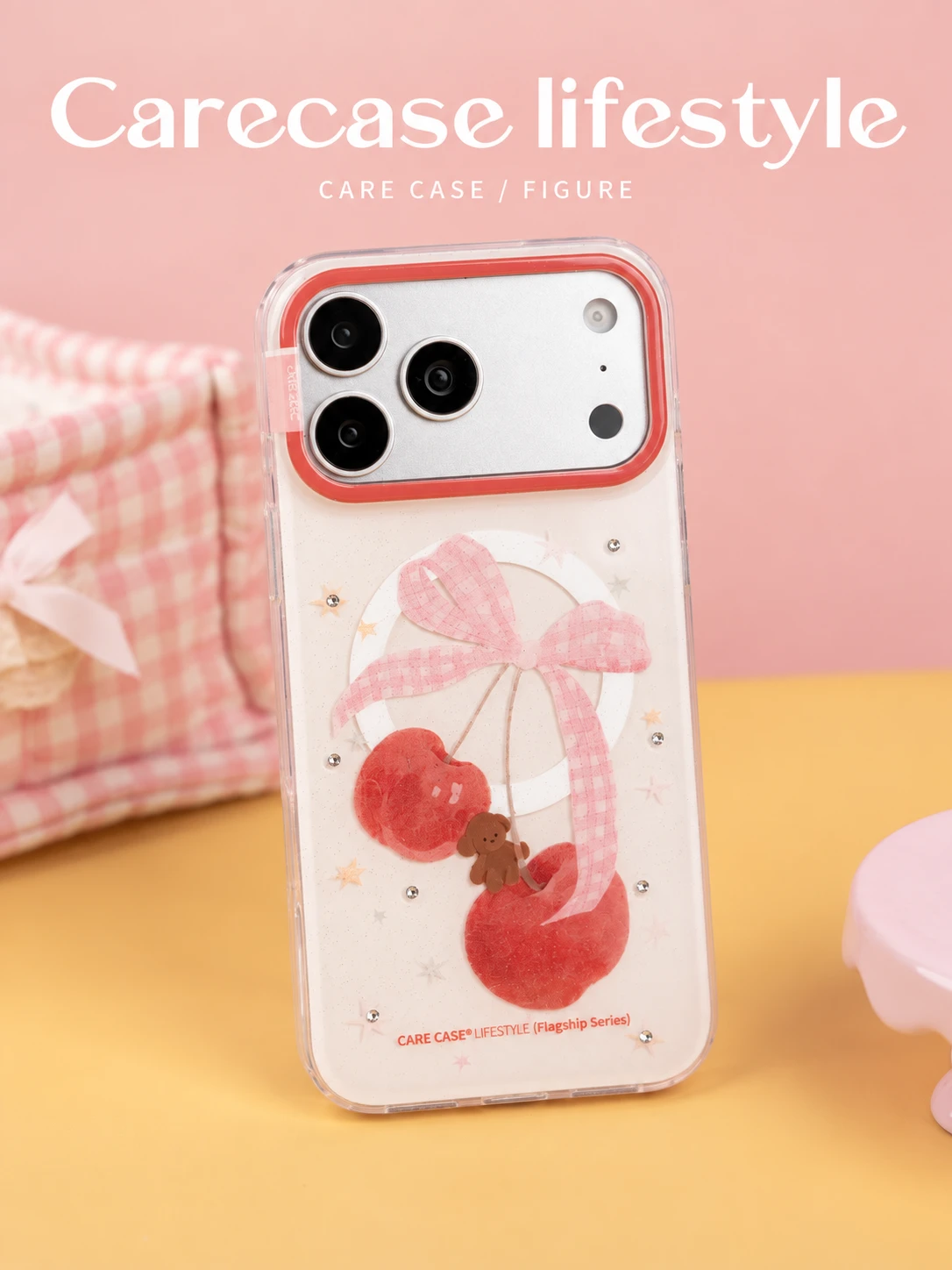 櫻桃亮粉 MageSafe iPhone 手機殼
