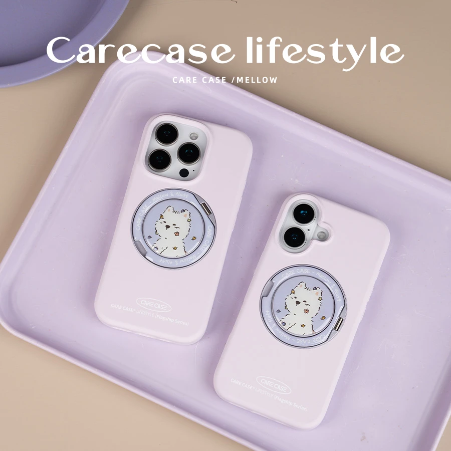 CARECASE x Mellow 聯名【粉紫色液態】iPhone 手機殼