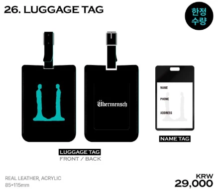 26. LUGGAGE TAG - G-DRAGON 2025 世巡安可場周