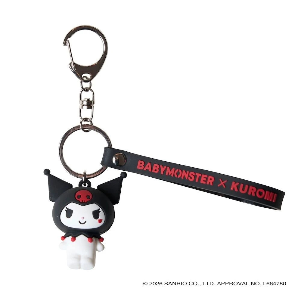 軟膠吊飾｜ラバーキーホルダー＜KUROMI＞