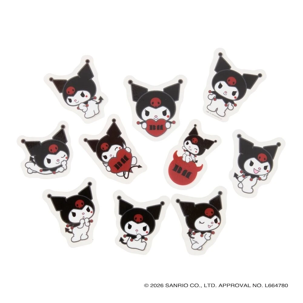 透明貼紙組｜クリアステッカーセット＜KUROMI＞