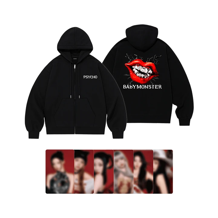 外套(含6卡)｜[PSYCHO] BABYMONSTER ZIP-UP HOODIE