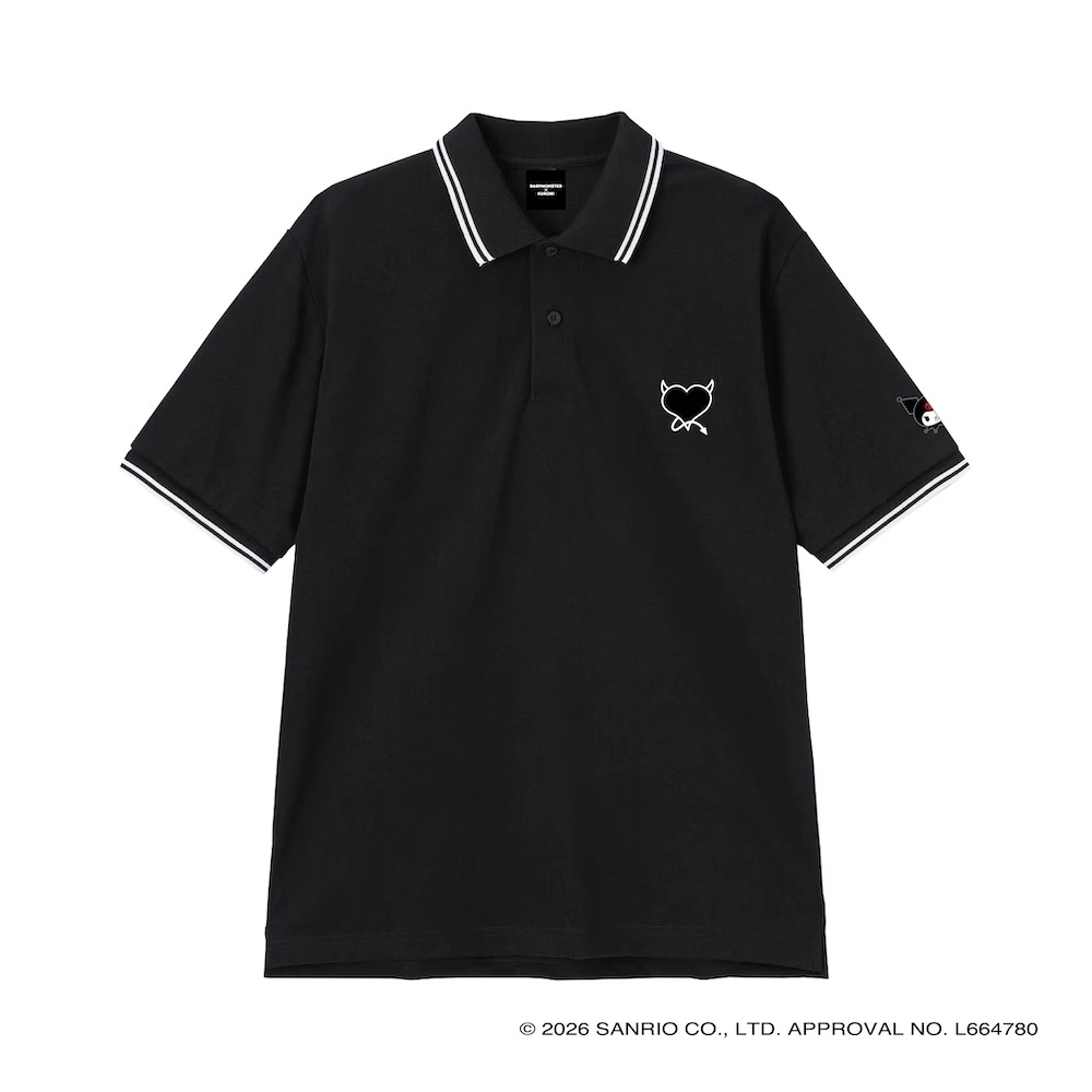 BABYMONSTER × KUROMI ポロシャツ BLACK/M ベビモン BABYMONSTER × KUROMI ｜TBUY KSHOP