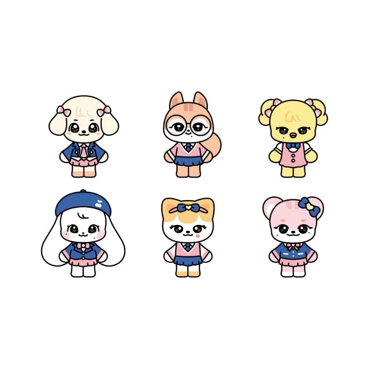 校服娃娃｜MINIVE SCHOOL PLUSH KEYRING
