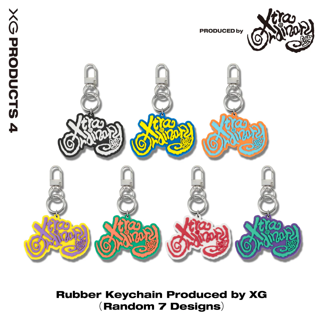 橡膠鑰匙圈(隨機)｜Rubber Keychain Produced by XG