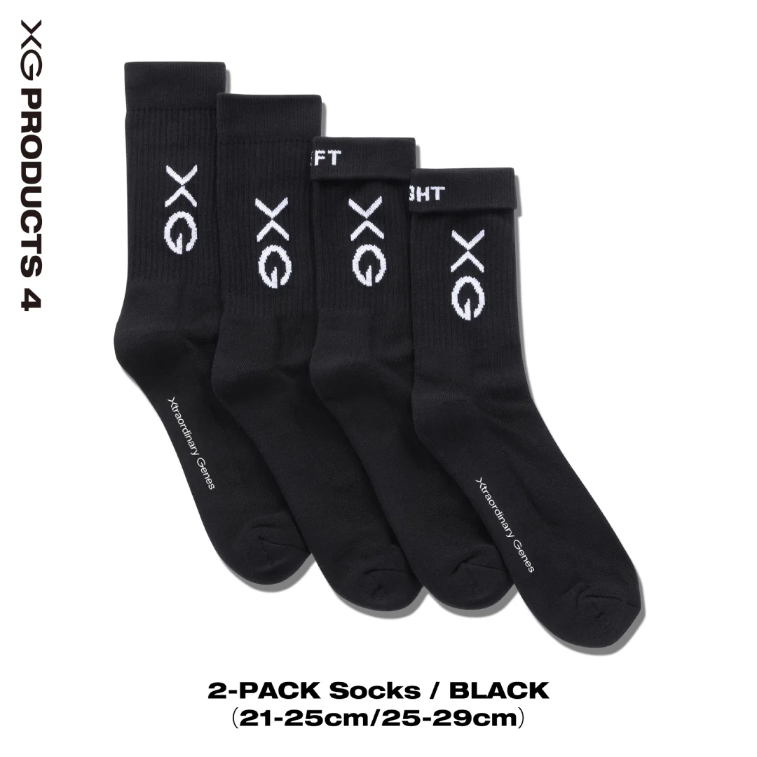 黑襪｜2-PACK Socks / BLACK