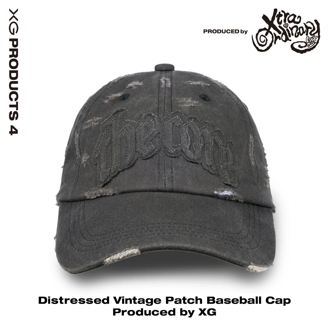 復古棒球帽｜Distressed Vintage Patch Baseball Cap Produced by XG