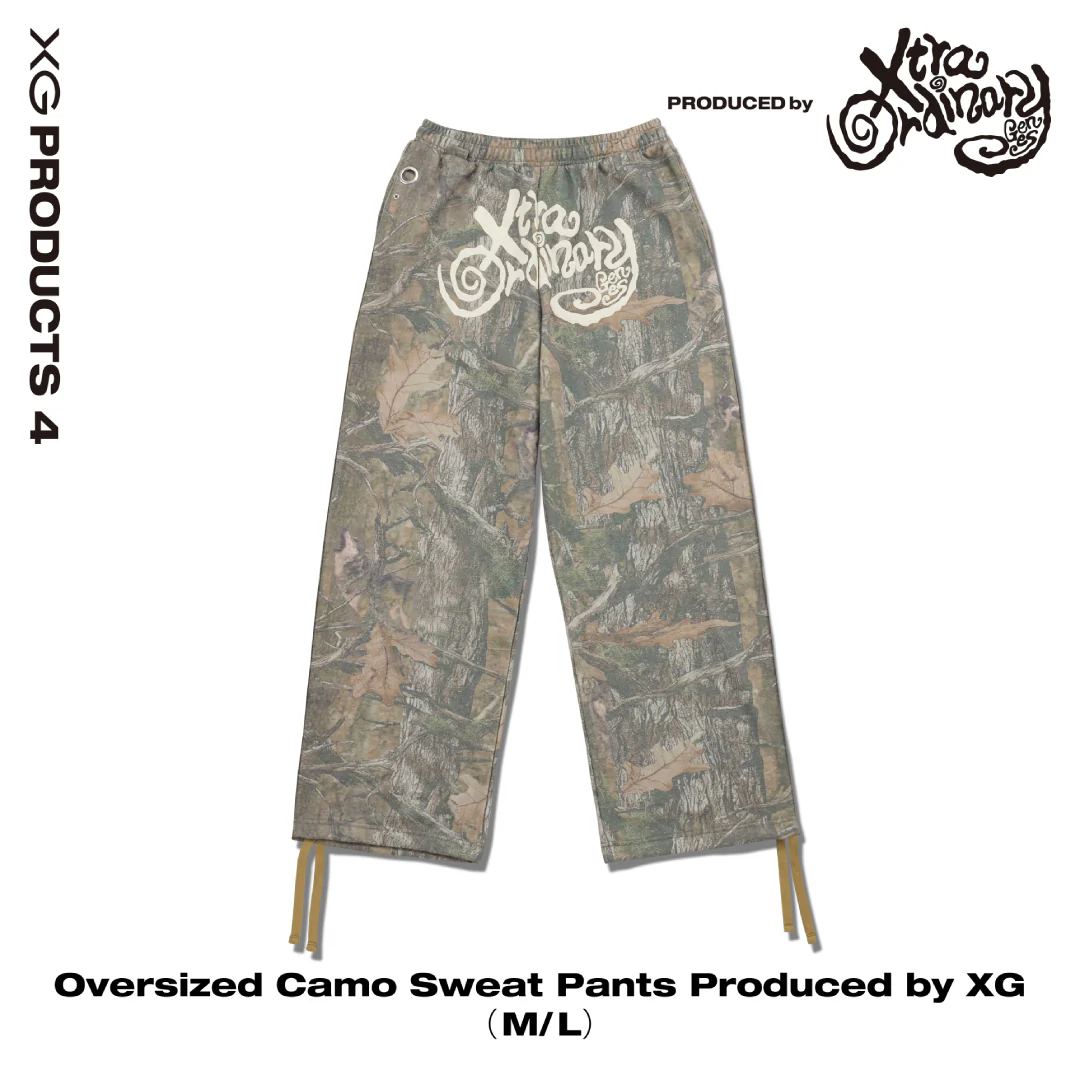 Oversized迷彩褲｜Oversized Camo Sweat Pants Top Produced by XG Top Produced by XG