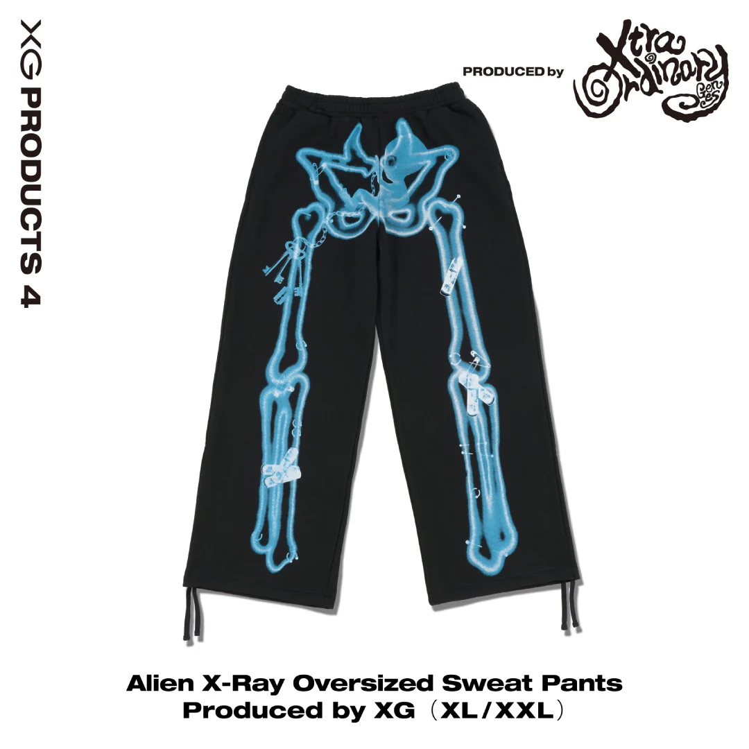 異形X光Oversized長褲｜Alien X-Ray Oversized Sweat Pants Top Produced by XG