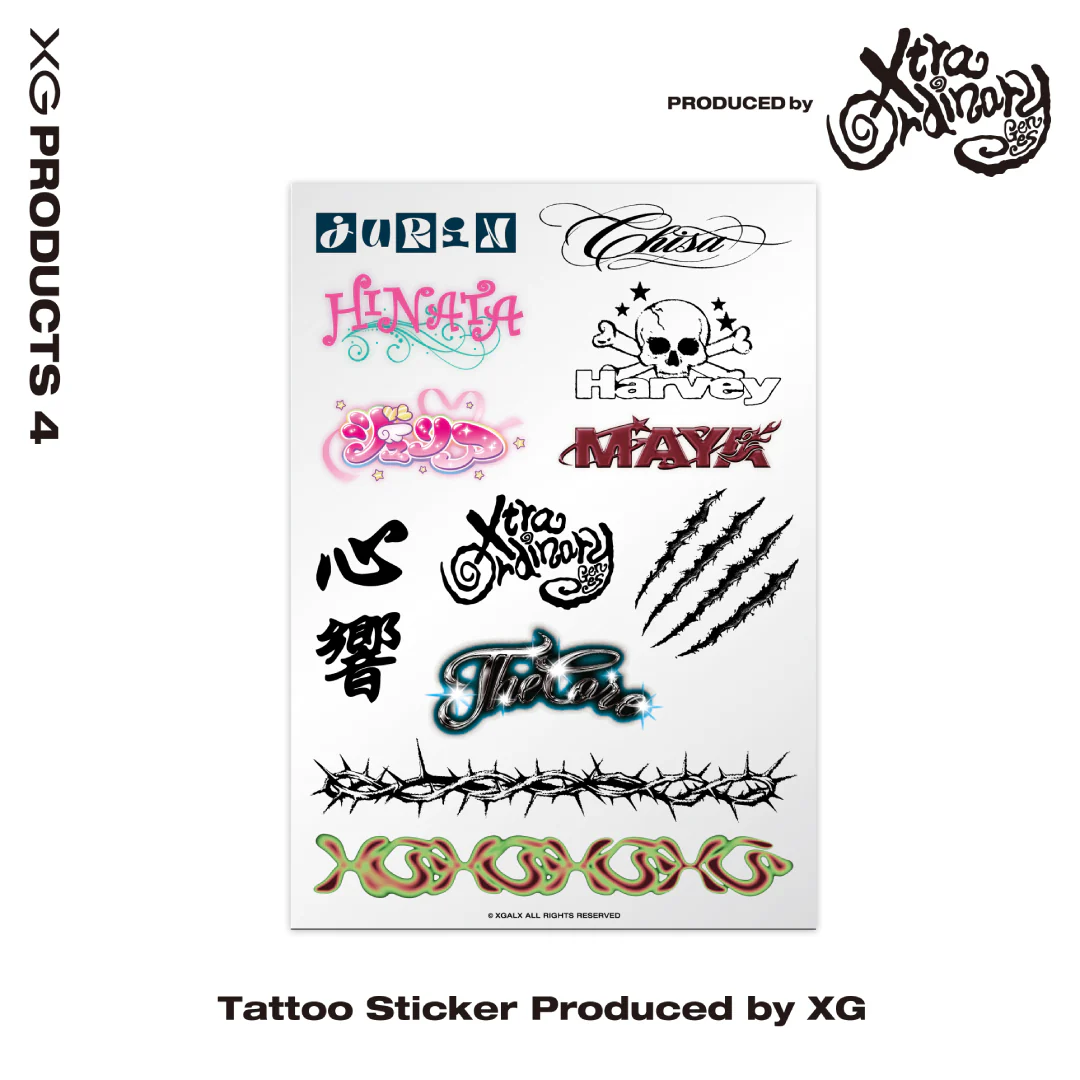 刺青貼紙｜Tattoo Sticker Produced by XG