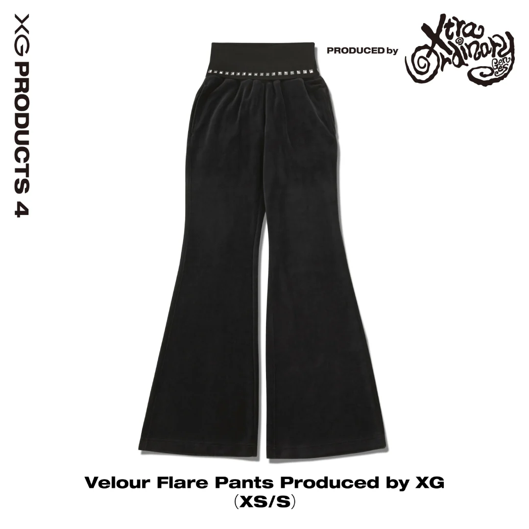 絲絨長褲｜Velour Flare Pants  Produced by XG