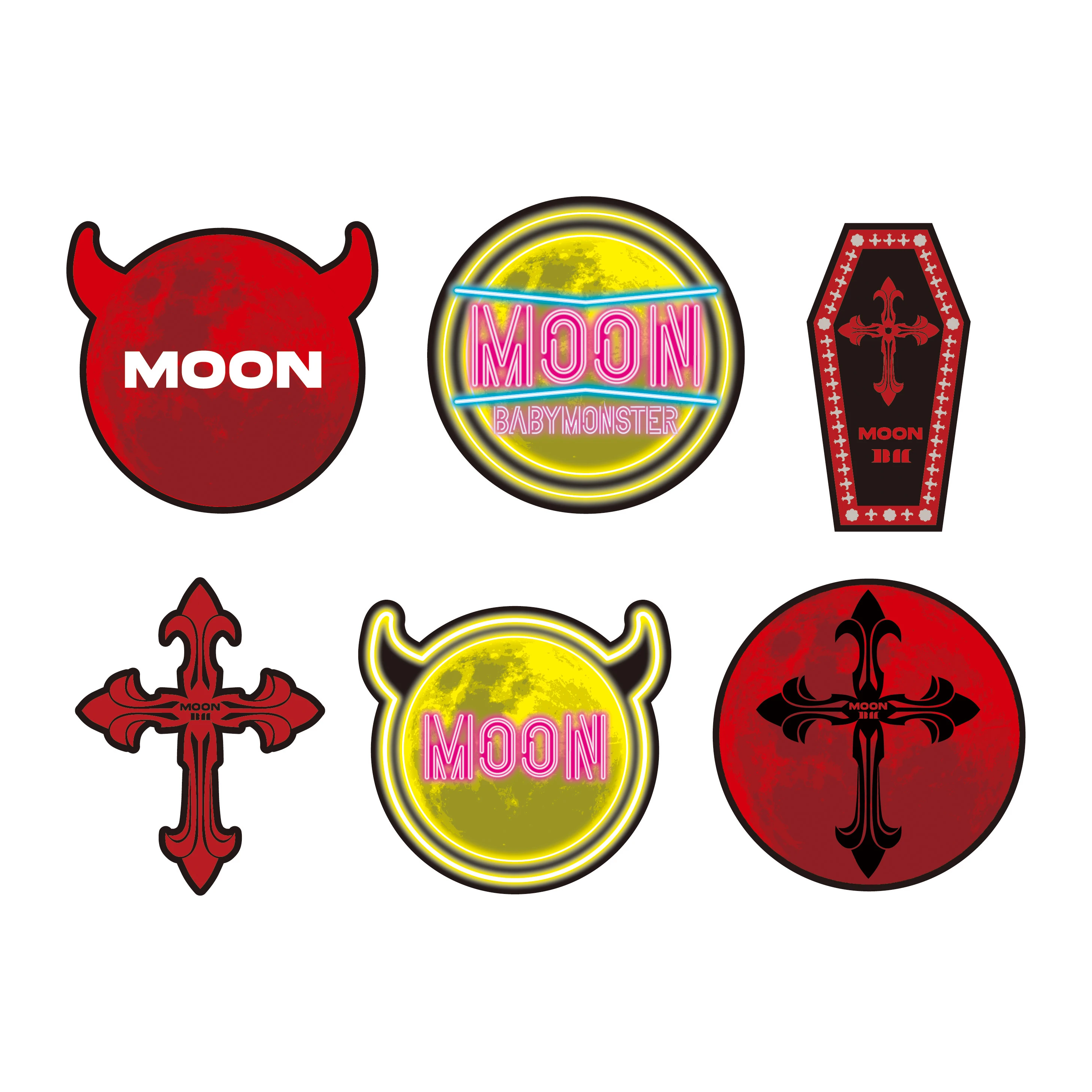 MOON 貼紙組｜ステッカーセット＜MOON＞