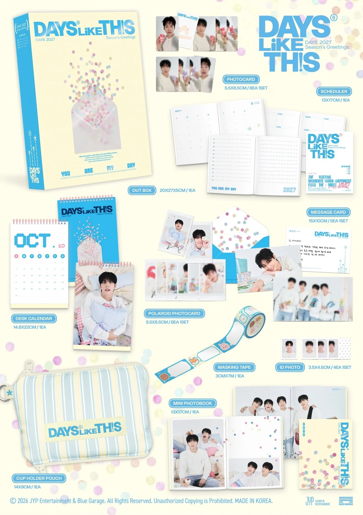 2027年曆｜DAY6 2027 Season's Greetings [DAYS LIKE THIS]