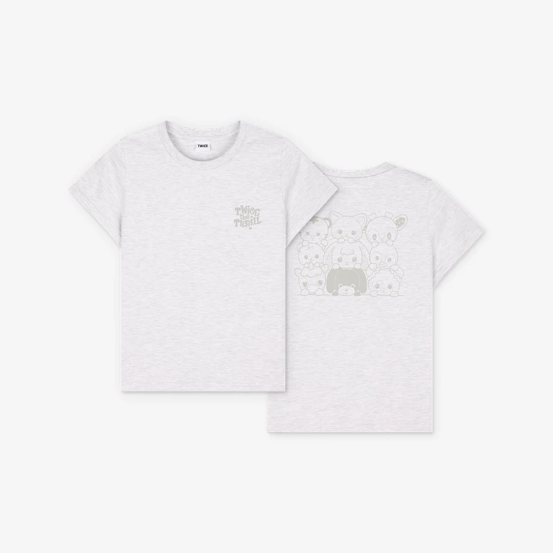 T恤(灰/S)｜T-SHIRT (Gray) - TWICE THE THRILL